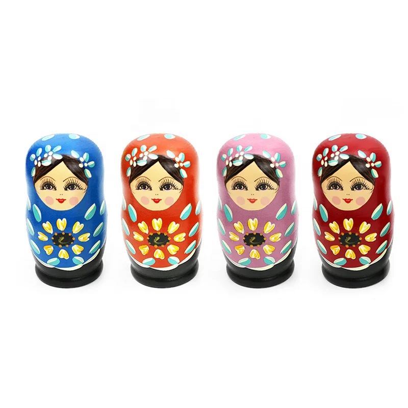 Russian Girl Doll Russian Handmade Doll Russian Dolls Matryoshka Wooden Handicraft Classic Matryoshka Wooden Toys For Children
