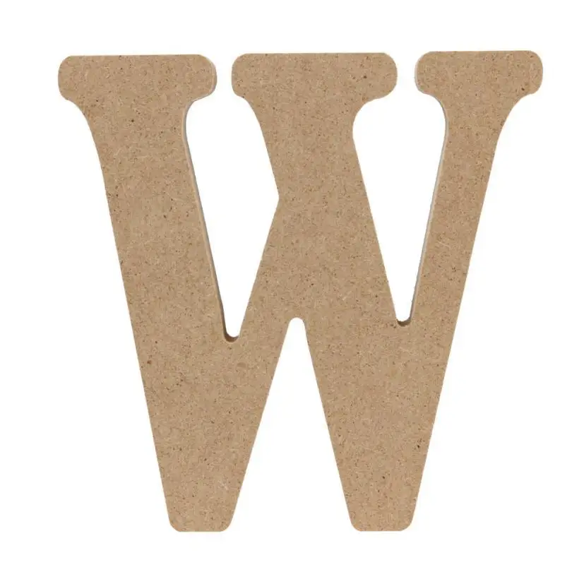 MDF Handmade wood block diy craft wooden letters alphabet