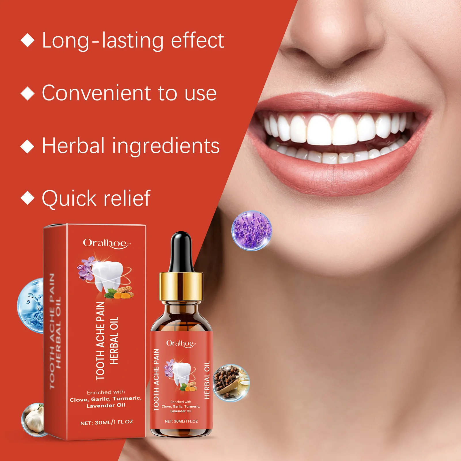 ORALHOE Wholesale Mild Care Oral Teeth Gingival Cool and Comfortable Natural Fresh Herbal Tooth Care serum