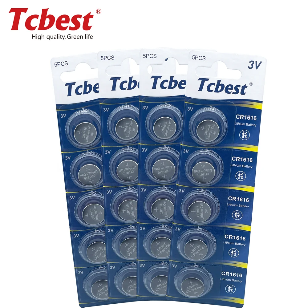 Hot Selling CR1632 CR1620 CR1616 CR1220 CR2450 CR2430 Button Battery 3V Lithium Battery