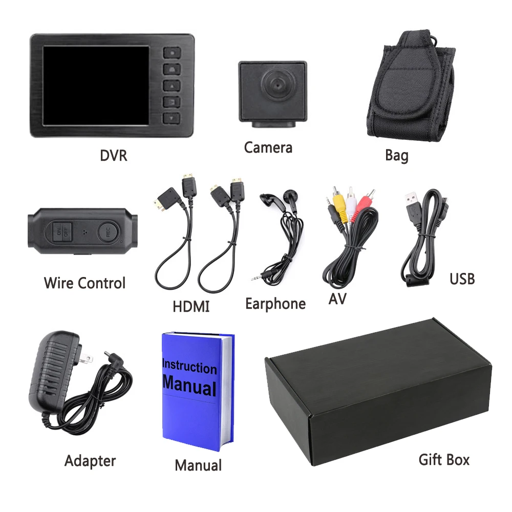 VD5000II FULL HD 1080P 2.7 Inch LCD DVR with 3.0MP Hight Resolution Lens  Body Camera with Digital Video Recorder