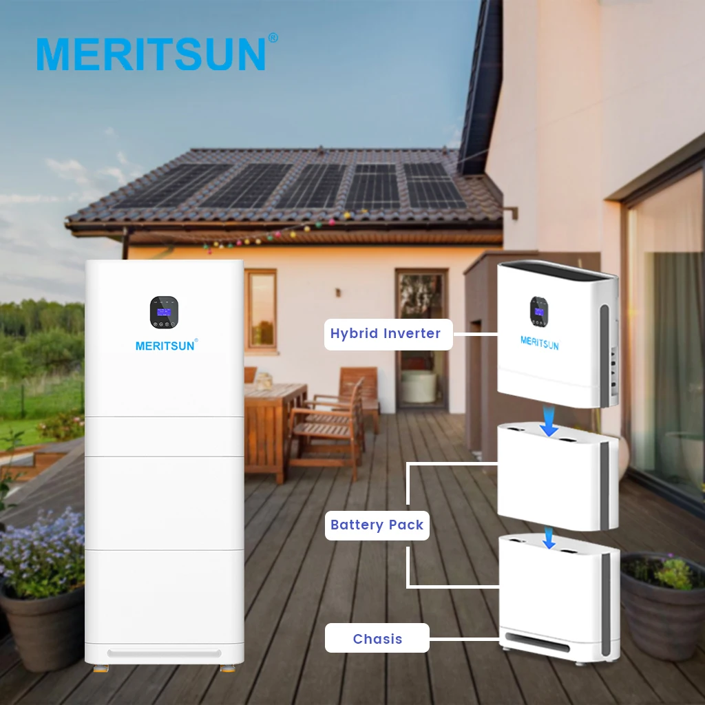 MeritSun 48v 100ah 200ah US Power Plus All-In-One Power Lifepo4 Battery For Household