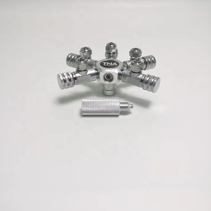 Aquarium Planted Landscape Tank 5 way CO2 Splitter Valve for CO2 supply regulator