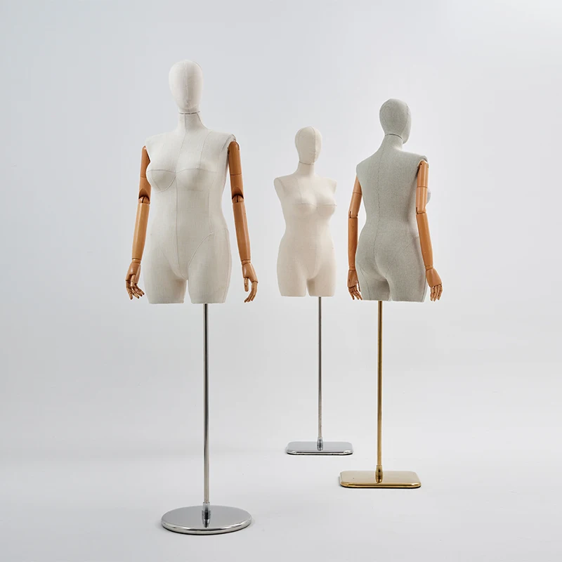 SL  Plus Size Female Mannequin Fat Woman Dummy for Display Fabric Mannequin Doll Plus Size Model Dress Foam Mannequins for Sale