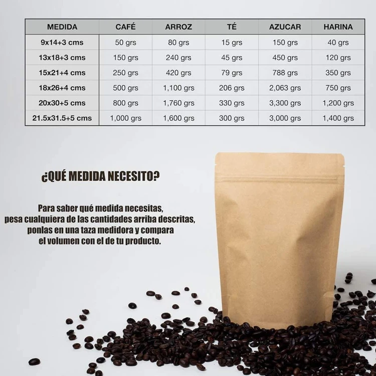 Kraft Paper Resealable Aluminum Foil Lined Flat Heat Sealable Food Packaging Pouches Bags With Zipper