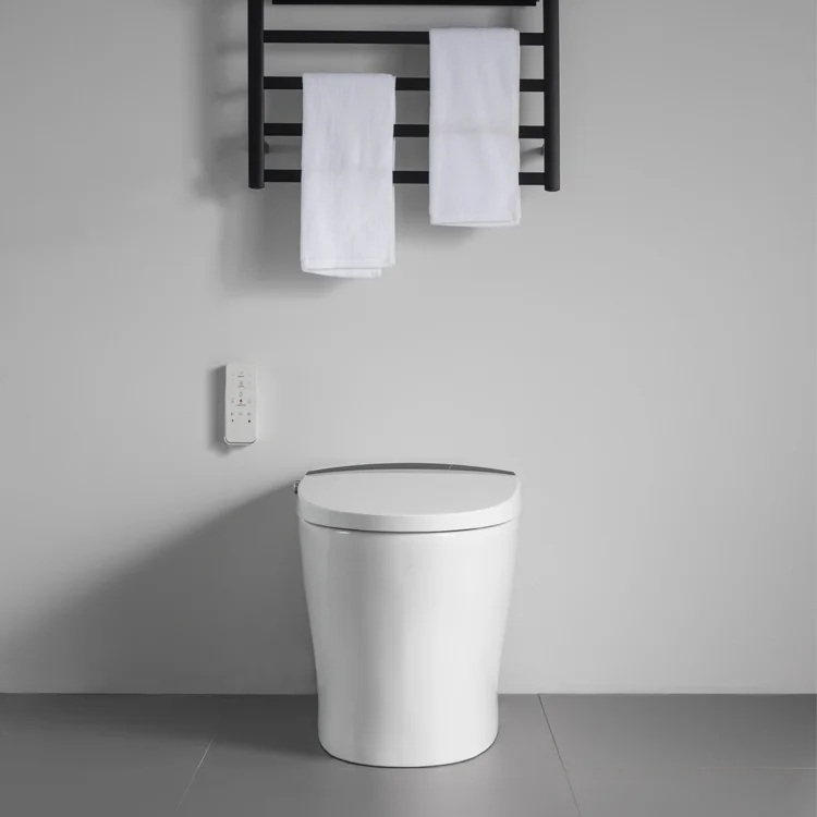 High quality 110 V bathroom ceramic intelligent toilet wc bidet smart  toilet seat smart toilet