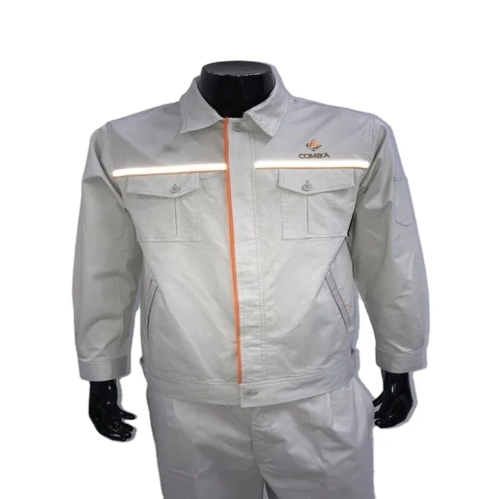 Grey Shirt Outdoor Clothes Work Wear Suit Long Sleeve Uniforms men Reflective Workwear