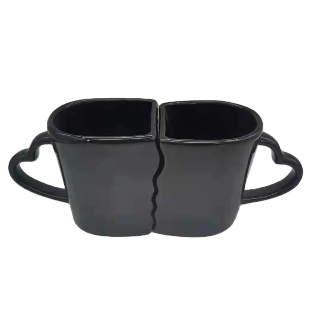 Factory Wholesale sublimation mug orca ceramic coffee mug with coating custom shape colorful milk cup