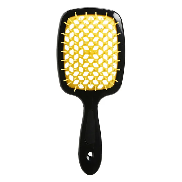 Оптовая продажа, щетка из АБС-пластика с индивидуальным логотипом для распутывания волос, щетка для волос для густых и прямых кудрявых волос