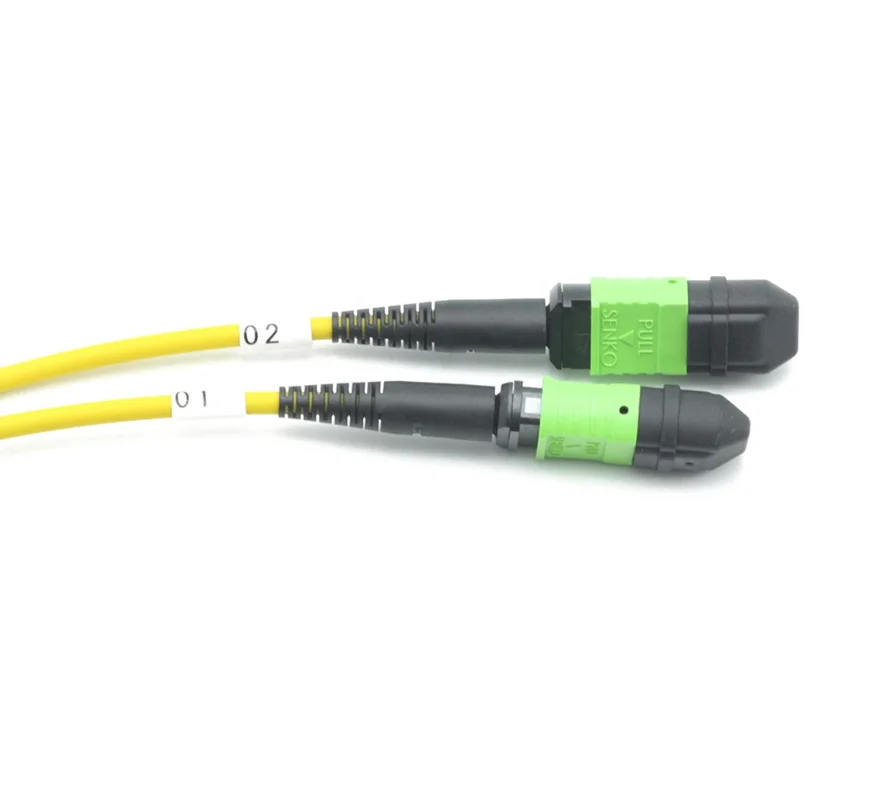 
Single mode OS2 24 Fiber MPO(female) to 2x 12 Fiber MPO(female) Trunk Cable Patch Cord Polarity B 2M 