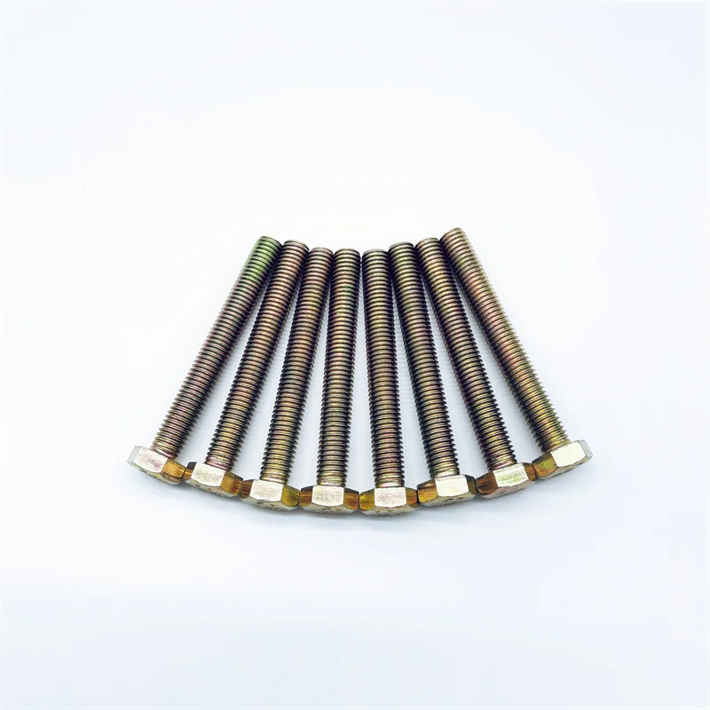 Black oxide passivated galvanized hex head bolts and nuts