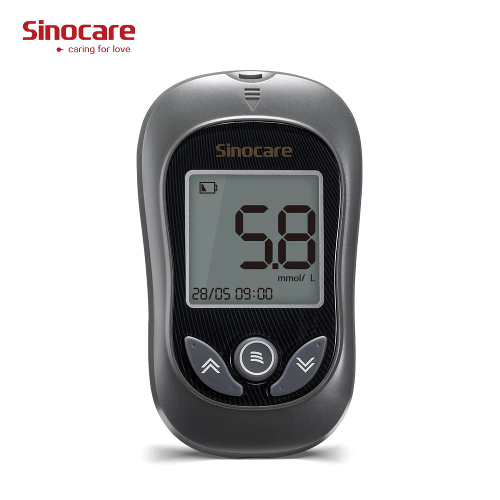 Sinocare Glucometer Kit Glucometro Glucose Monitor Test Meter Blood Sugar Measuring