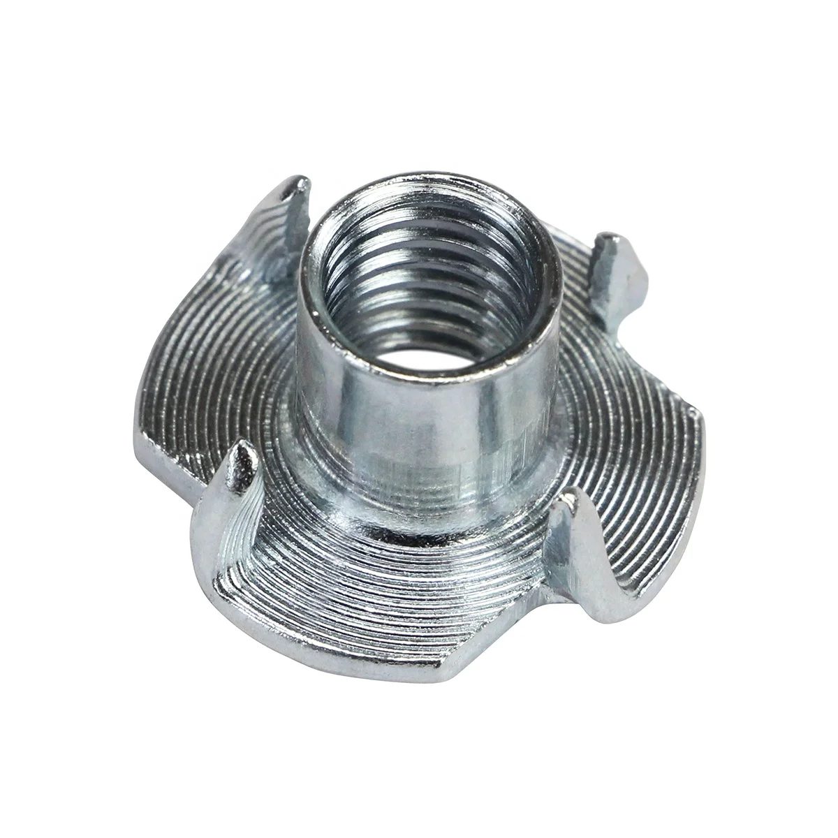 Furniture Stainless Steel Brass Zinc Steel Weld M8 M12 Drive in Four Claws Tee Nuts
