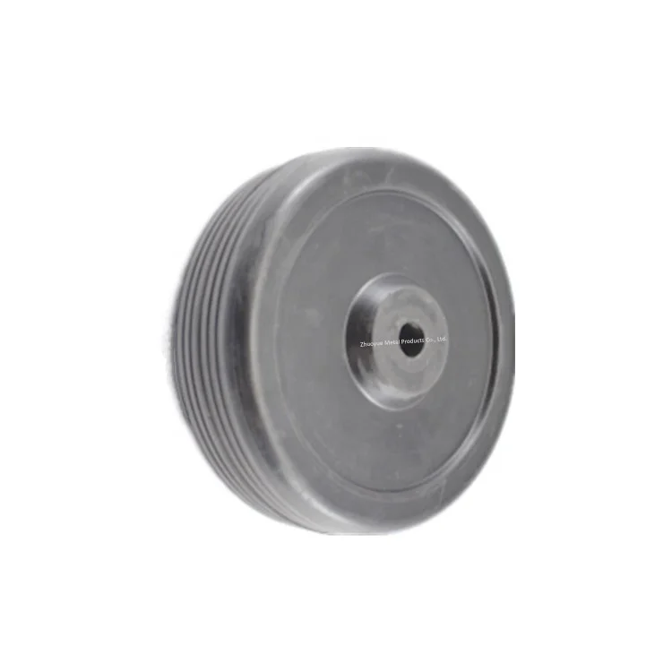 Spare Wheesl Parts Metal Rim Solid Rubber Tyre 200X50mm for Trailer Jockey  Wheels