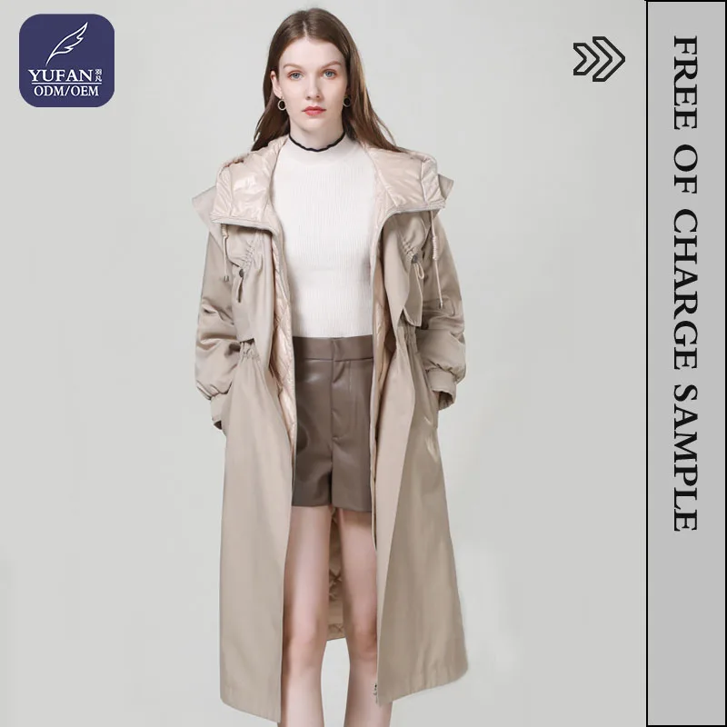 YuFan индивидуальный новый дизайн 2023 Весенняя женская Повседневная ветровка комплект из 2 предметов куртка Женский комплект из 2 предметов