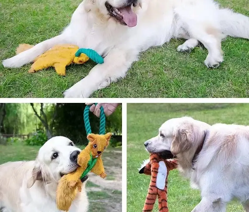Wholesale Custom Logo Super Durable Tough No Stuffing Squeaky Plush Dog Toys High Quality Pet Chewing Balls Manufacturer Direct