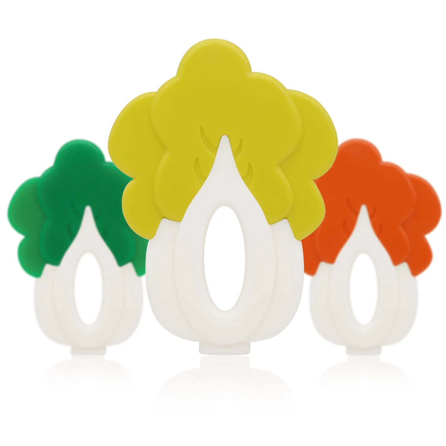 Wholesale silicone baby teething toy cabage shape chewing toys for newborn