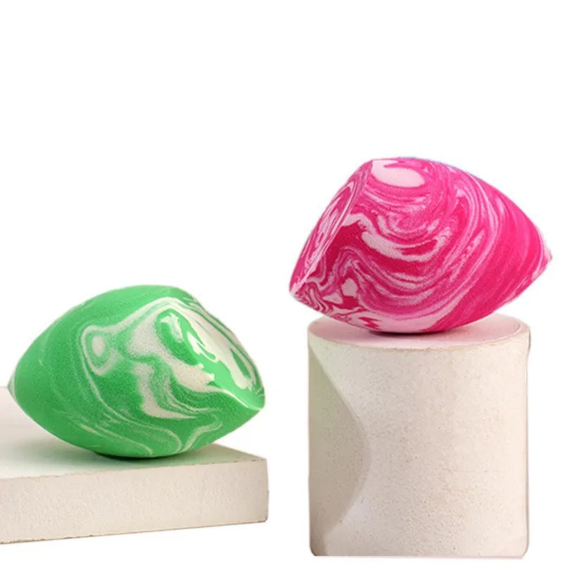 Hydrophilic Marbled Salmon Colorful Beauty Egg Blender Sponge for Makeup