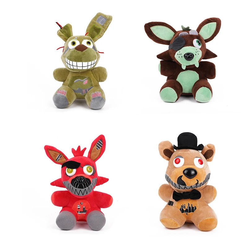 Drop-shipping Five Nights at Freddy Pendant Keychain FNAF Peluches Plush Stuffed FNAF Freddy Plush Toys