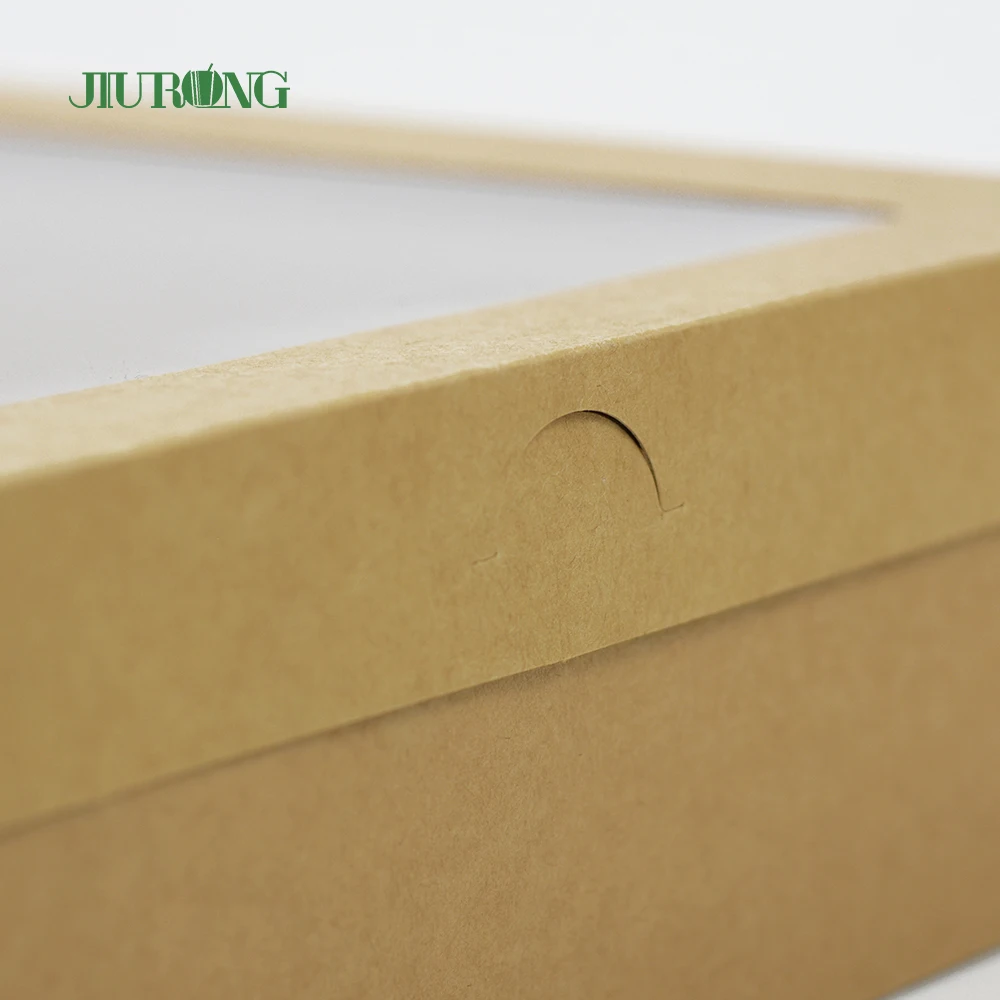 36.5*25.5*3 cm To Go Dessert Cokkie Cake Box With Clear Lid