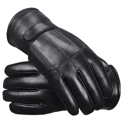 Sheepskin snow gloves cold weather winter gloves