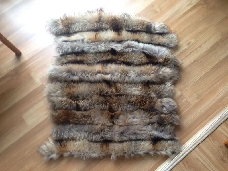 Reasonable Price Raccoon Fur Trim Detachable Fur Collars