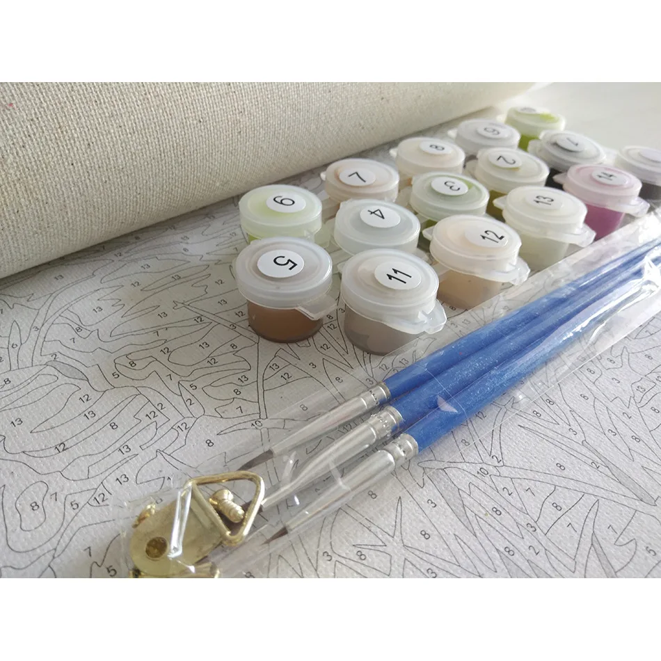 Diy Digital Oil Painting Drastically Decompresses Hand-Painted Coloring Painting Home Living Room Decoration Painting