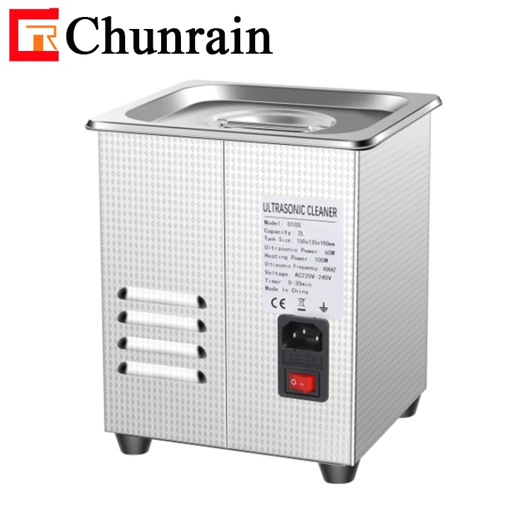 CR-010S 2L 60W Semiwave Degas Ultrasonic Cleaner For Dental Lab