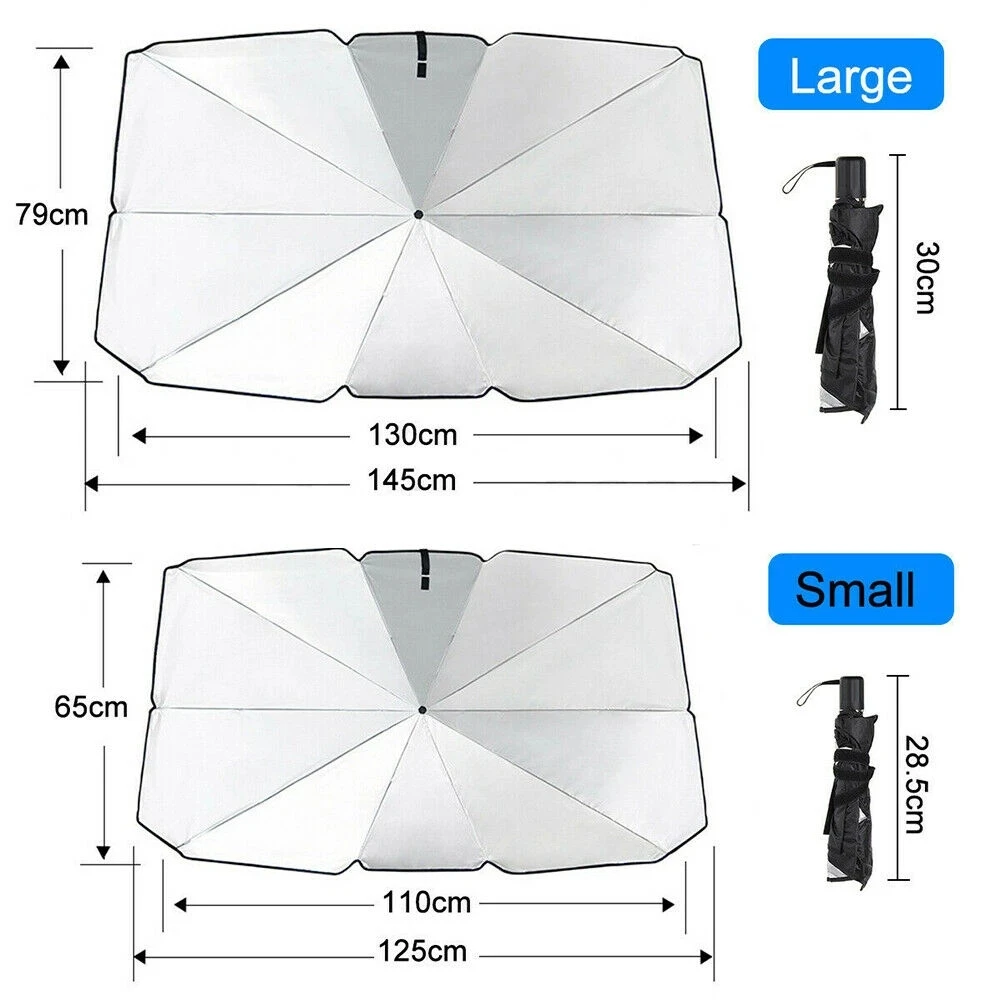 Folding Umbrella Sun Shield For Car Parasol Windshield Uv Protection Sun Shade Front Window Prevent Falling Wear-Resistant