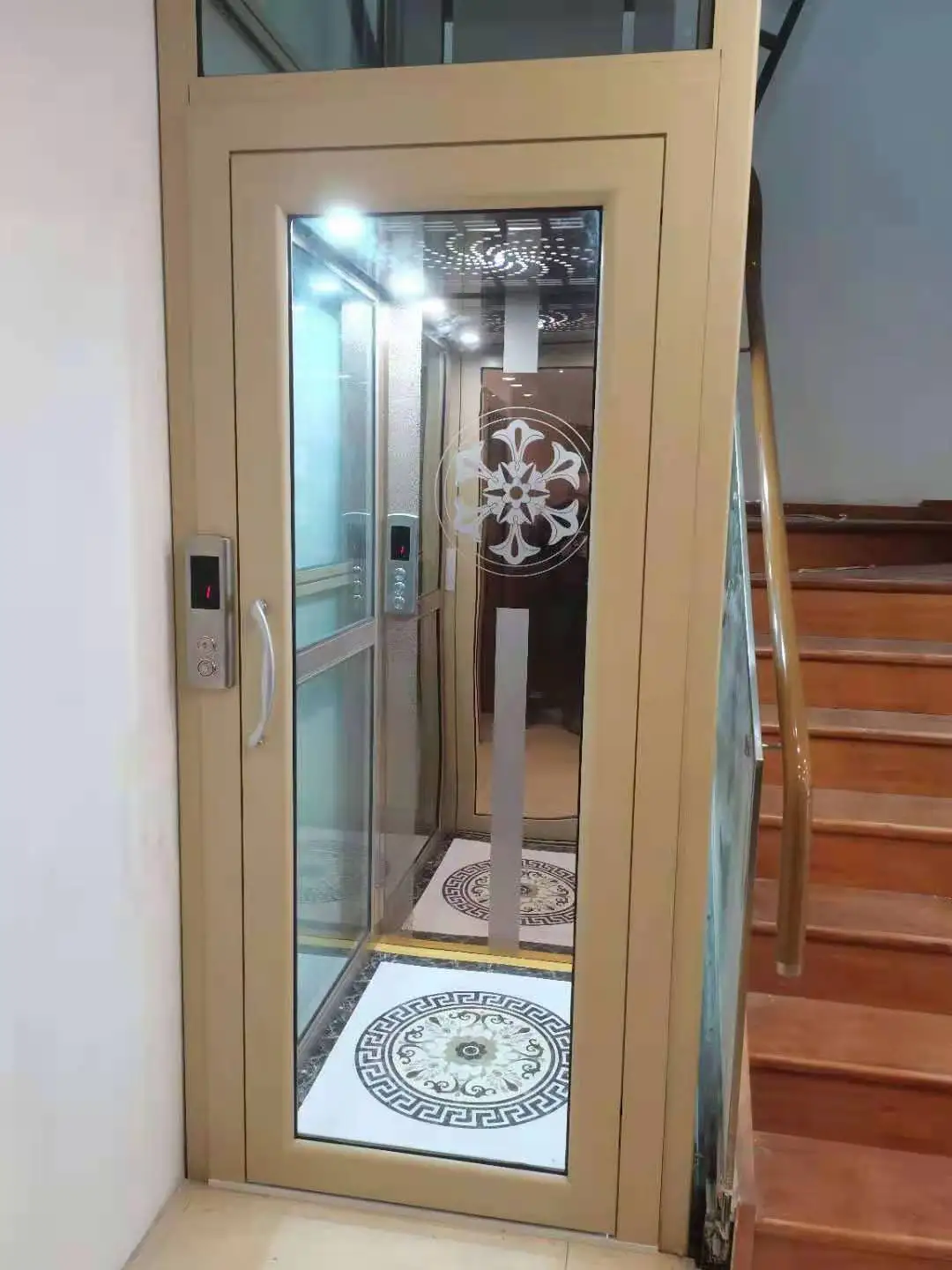 Mini Indoor Hospital Luxury Elevators Cabin Materials Duplex Small Space Wheelchair Home Elevator Lift