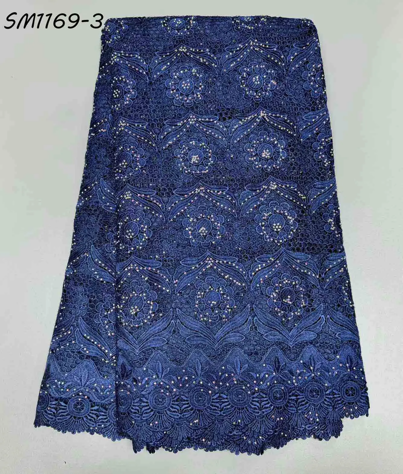 Latest soft cord lace with colorful shiny Sequins 100% cotton guipure lace with reasonable price soft fabric for women dressing