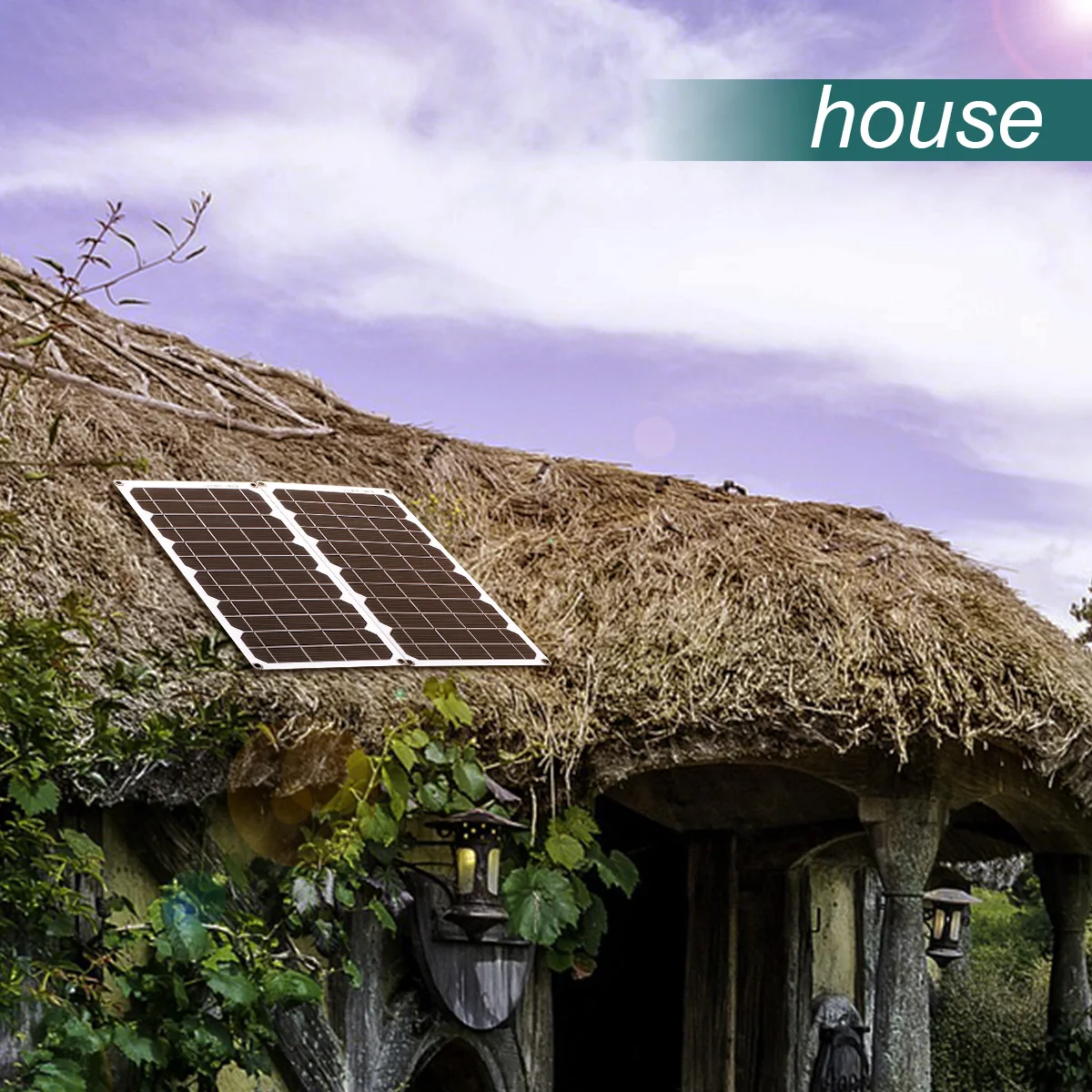 12Volts 10 Watts Portable Battery Charger Backup Power Solar Panel for Car Boat Batteries