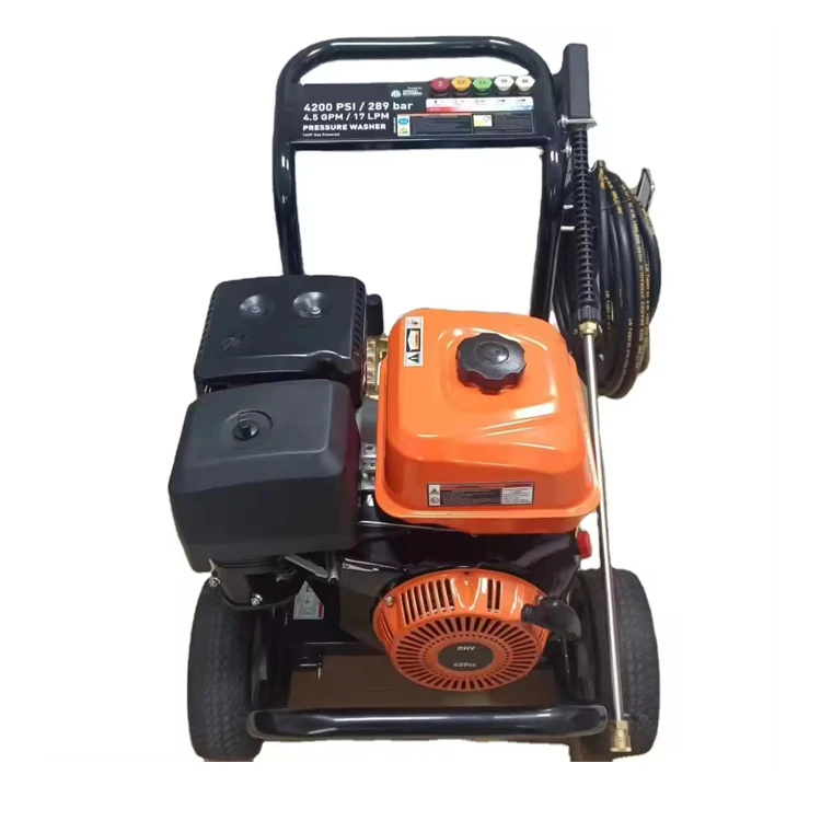 Ome 2700psi/186bar Gasoline High Pressure Car Washer Air Cold With Ar Pump Recoil Starter Factory Price Touring Car Cleaner