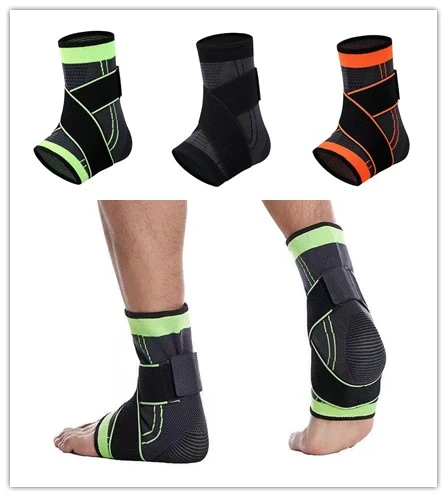 1PC Adjustable Compression Bandage Ankle Support Ankle Brace Elastic Ankle Strap Protector Fitness Sport Gym Stabilize Ligaments