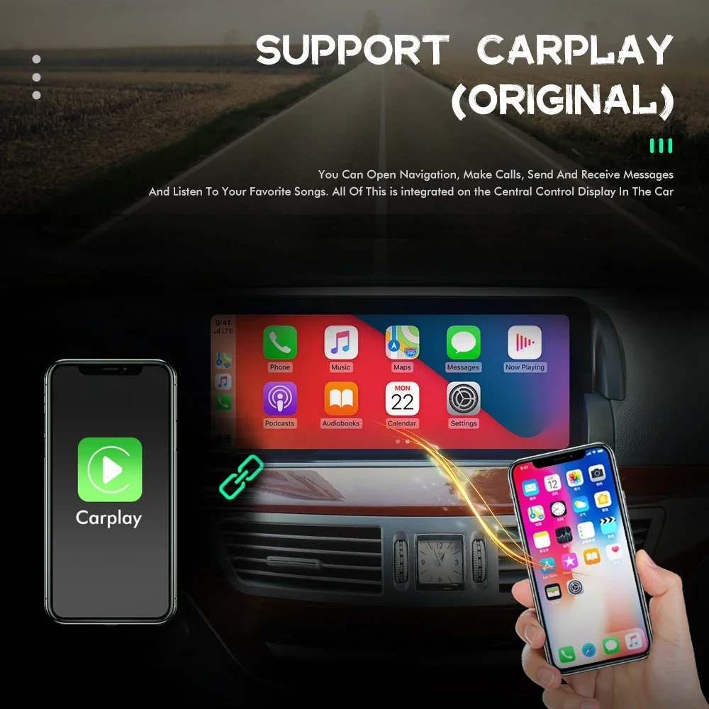 Android 13 Car Radio For Mercedes benz S Class S550 W221 W216 CL 2005-2013 Carplay Auto GPS Navigation Multimedia Stereo