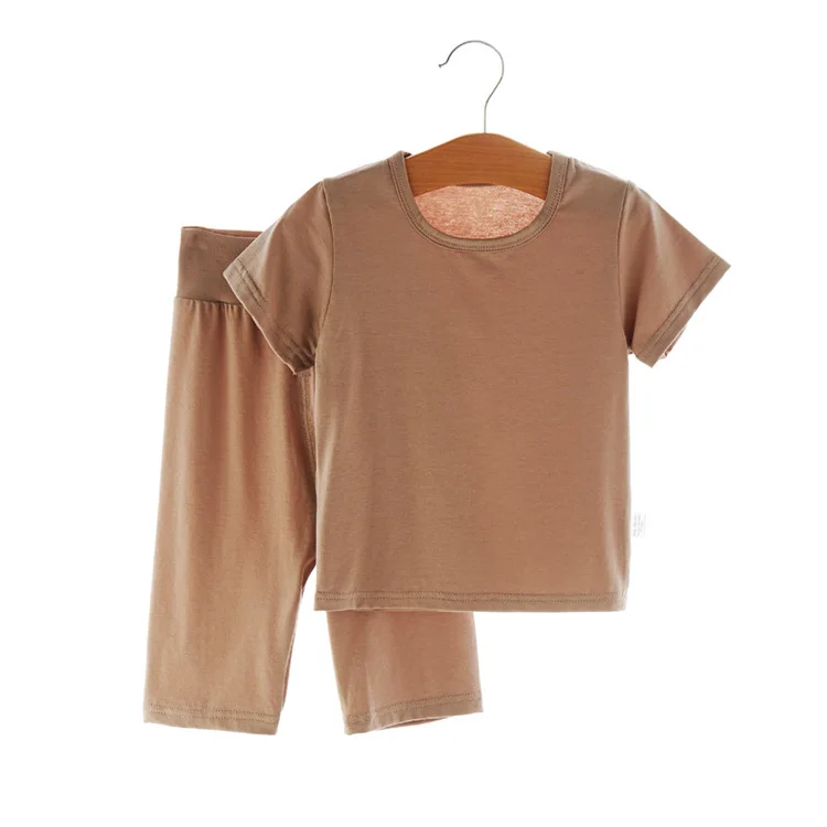 Wholesale Organic Cotton Toddler Pyjamas Sustainable Baby Pajamas Eco Friendly Luxury Two Pieces Baby Pajamas Set