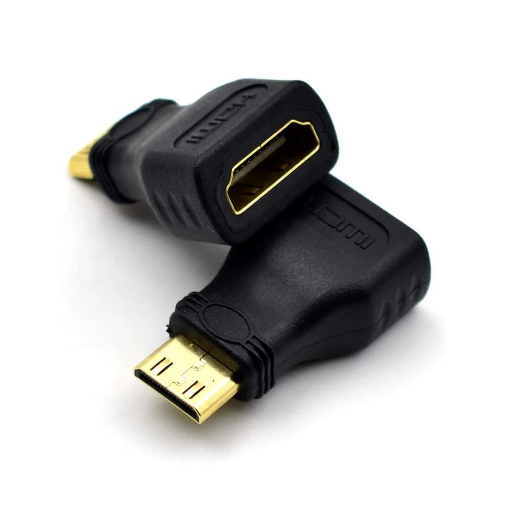 Высококачественный позолоченный адаптер OEM 1080P 3D Mini HDMI-HDMI штекер-гнездо преобразователь для камеры ноутбука домашнего