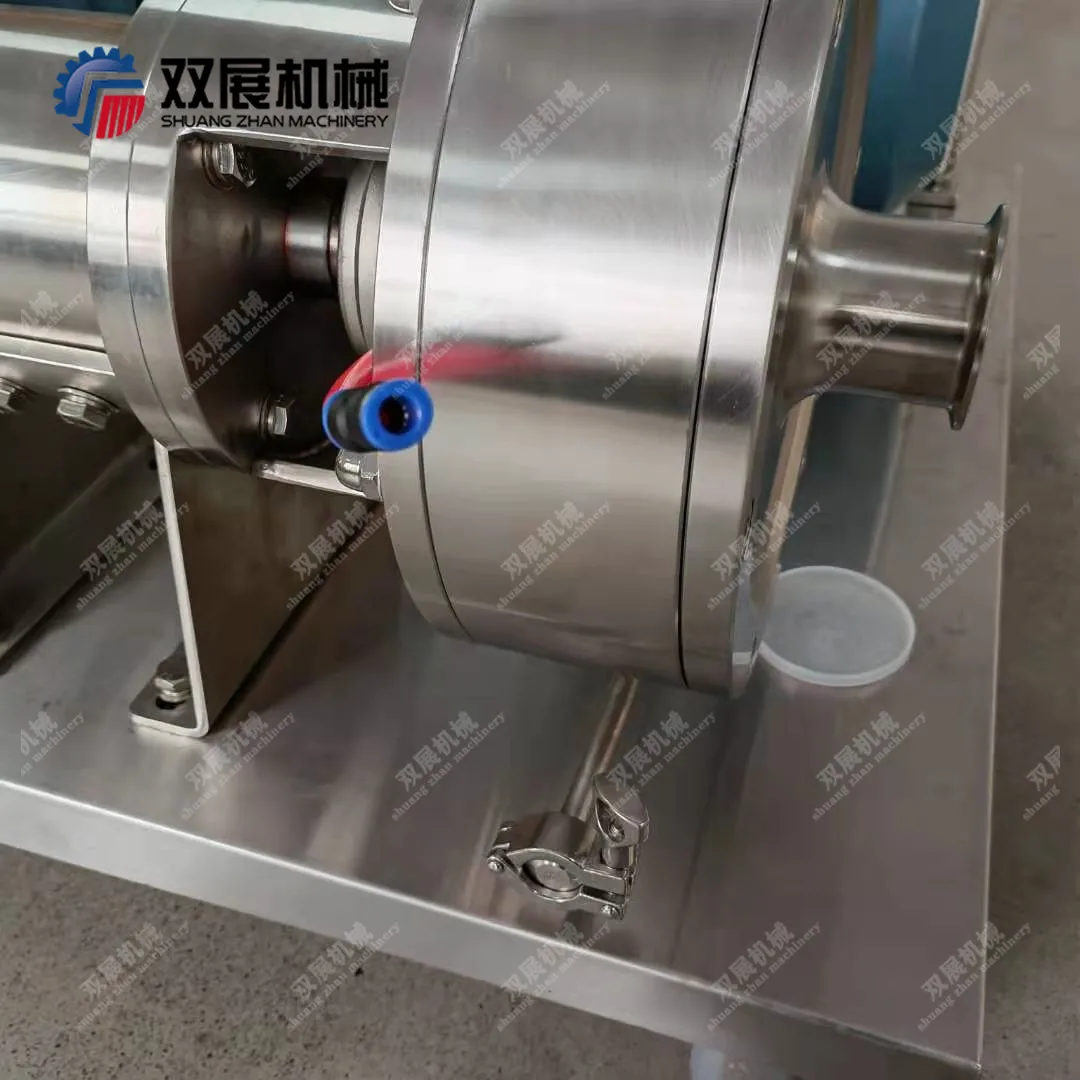 Stainless Steel Food Grade Inline Mixer Emulsifier Three Stage Homogenizing Pump with Trailer ABB motor