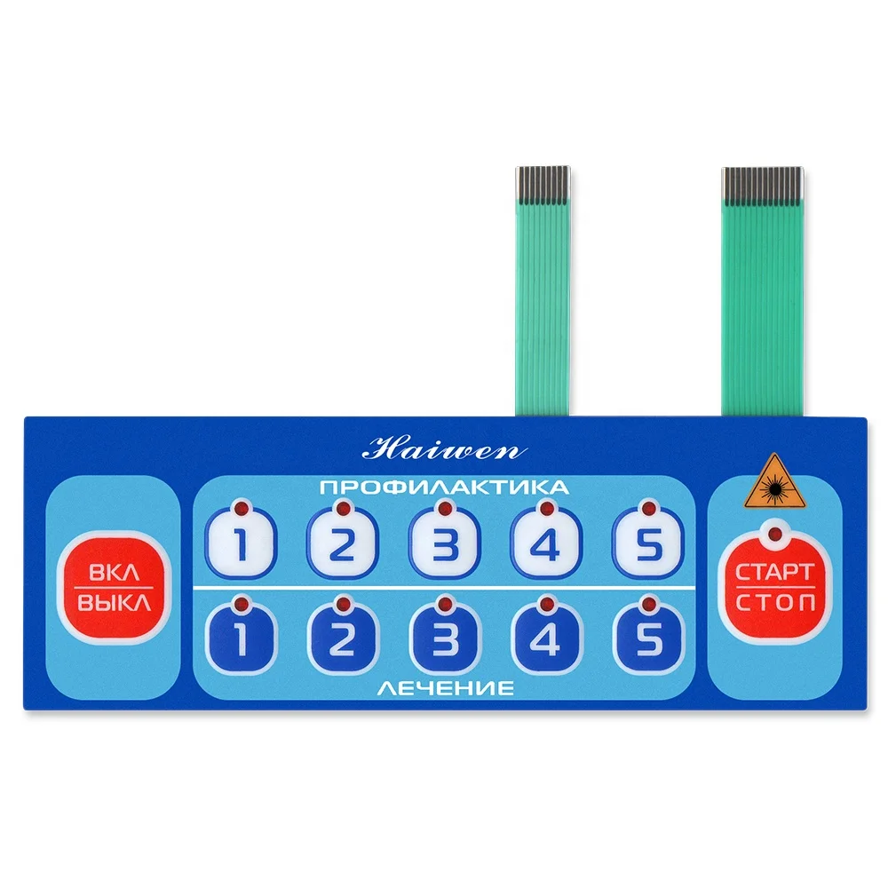 Custom Matrix FFC Silver Membrane Switch Keypads Keyboards