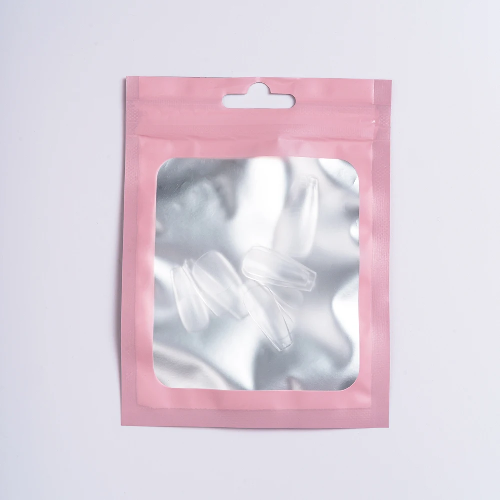 Hanyinails Wholesale Small Bags Full/half Cover Short Ballet Nail Tips Almond Coffin Pointed ABS Artificial Tip