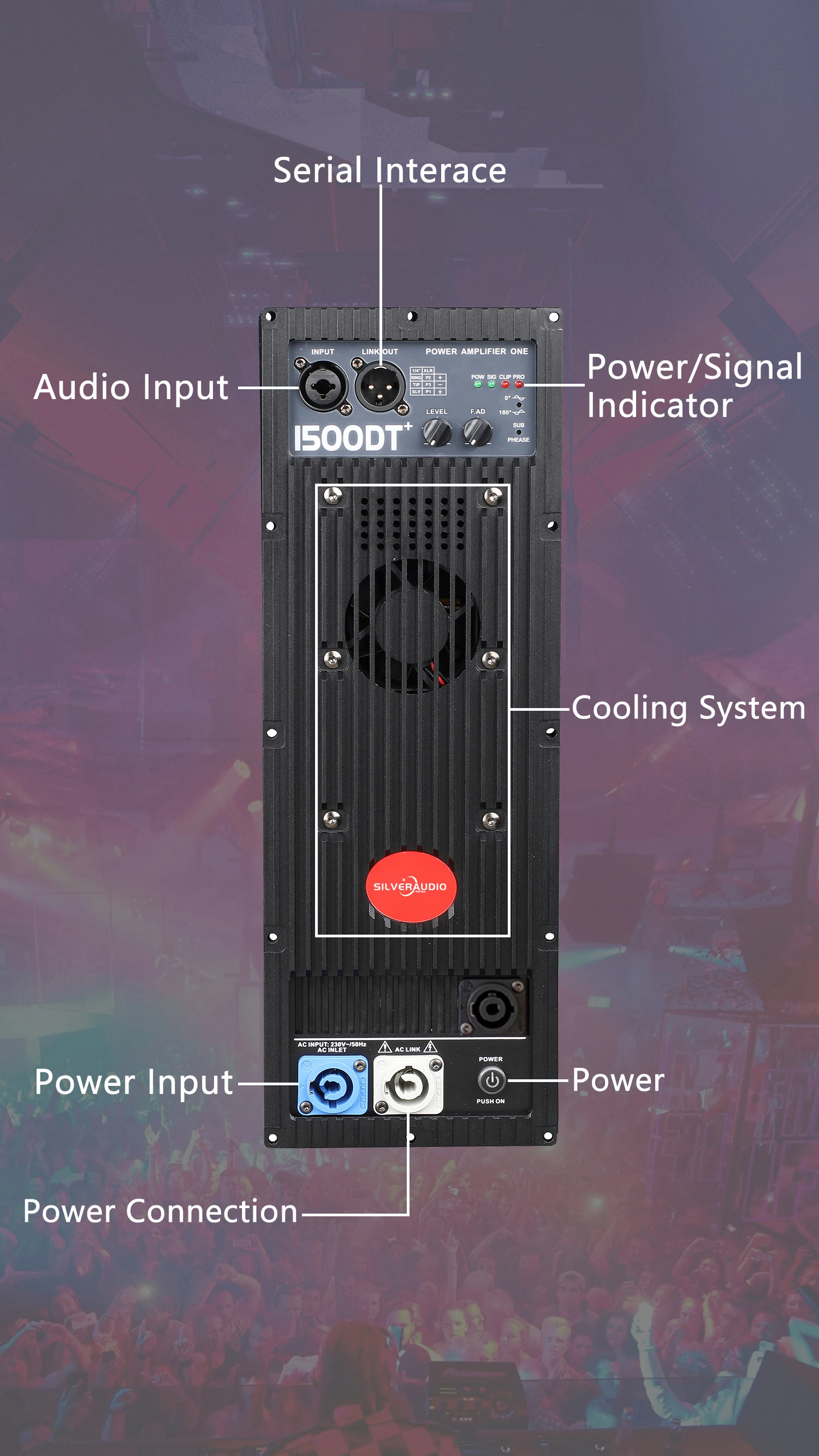 GAP-1500DT New Design Pro Amplifier Plate For Dj Home Stage With Great Price