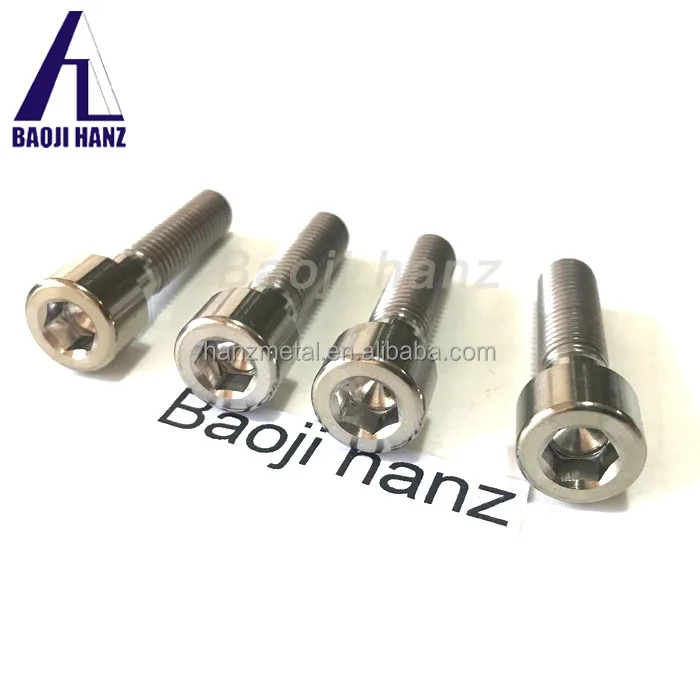 Gr5 titanium bolt Anodized Colored M5 M6 M8 Hex titanium bolts For Motorcycle Bicycle