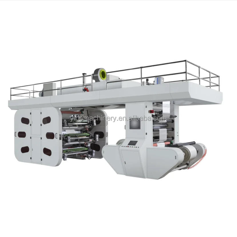 4 colors polythene bag printing machine plastic film printing press machine paper flexo printer