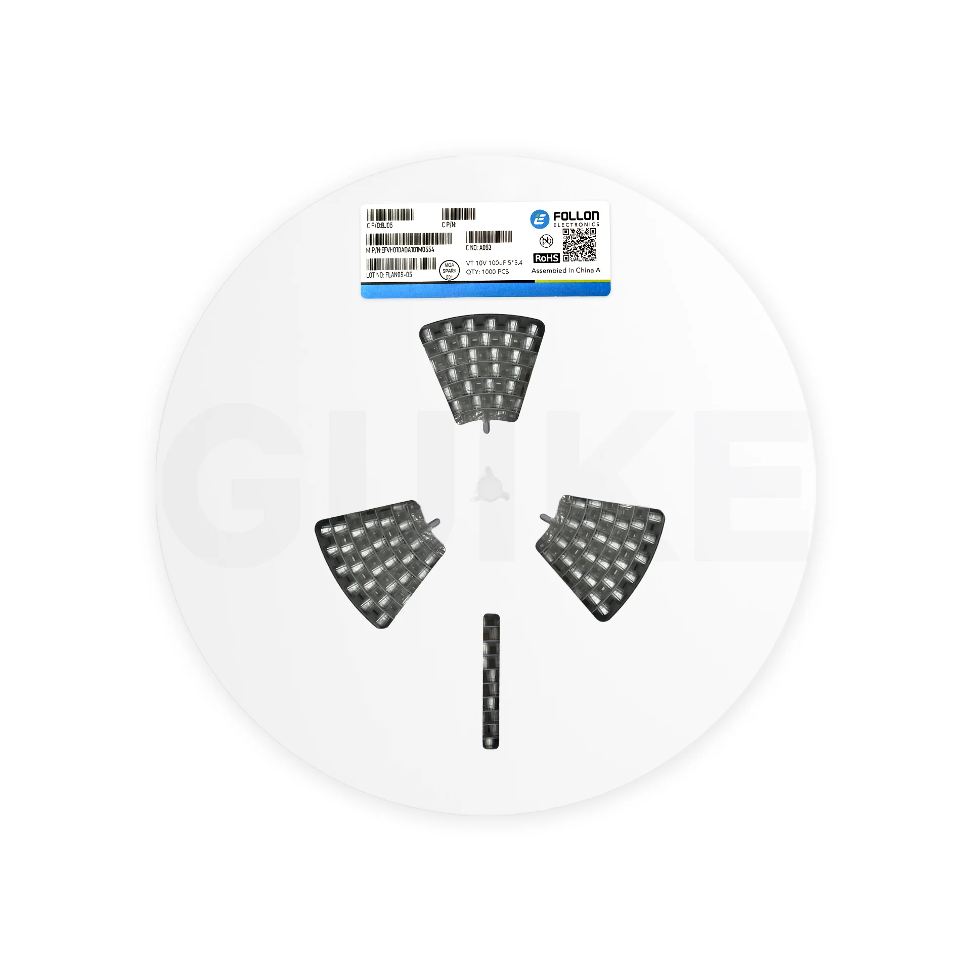 VT 5*5.4 100uF 10V FOSAN/FOJAN Aluminium Polarized Water Power Start Kit Car Ceramic Super Chip Aluminum Electrolytic Capacitor