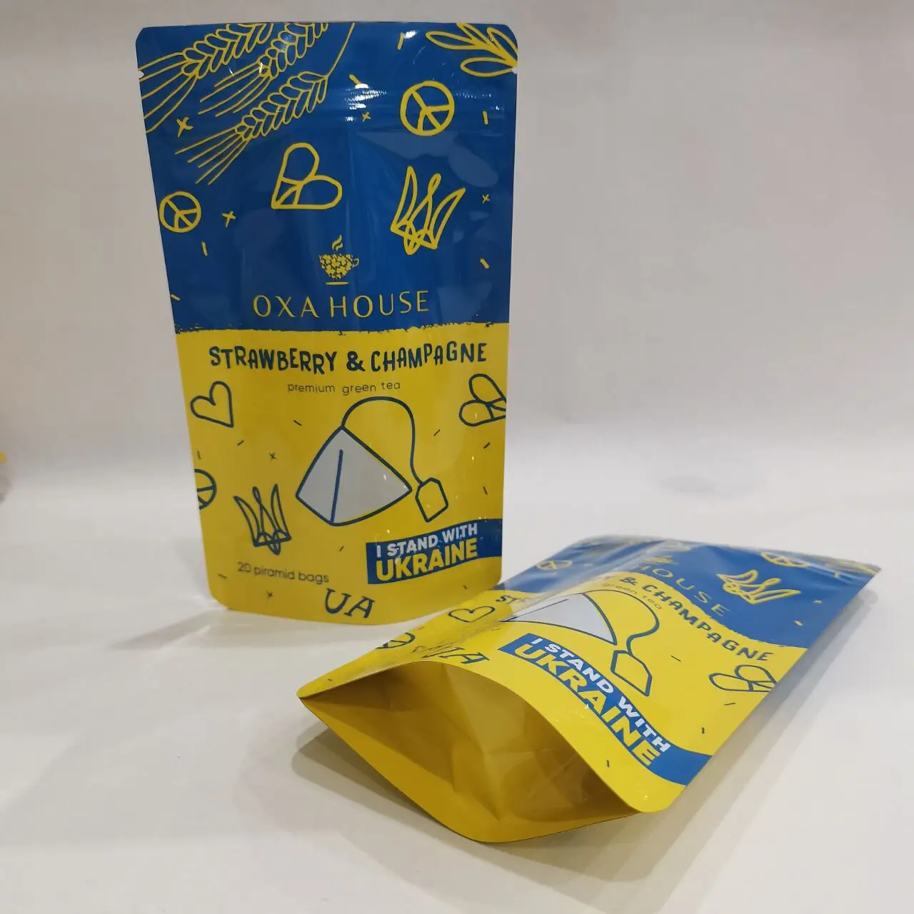 Custom Food Packaging Waterproof Biodegradable Plastic zipper pouch with logos