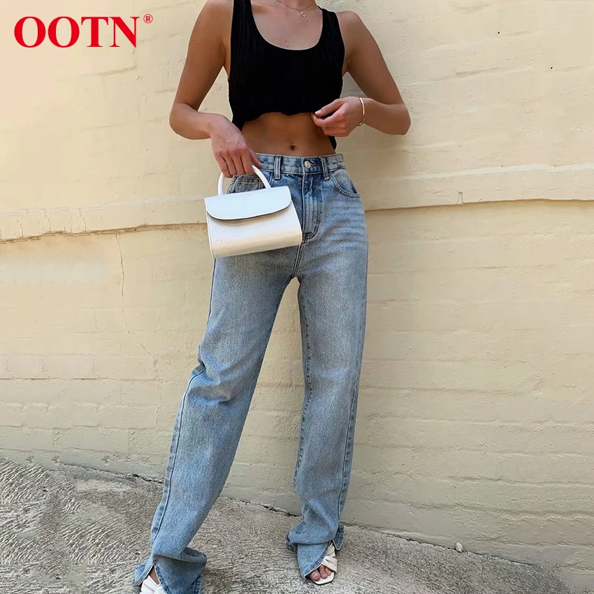  Джинсы OOTN Mom ковбойские джинсовые брюки женские винтажные джинсы с высокой талией бойфренда 2020