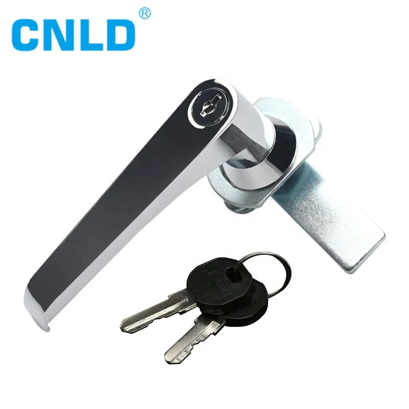 LIDA A17-1-1 Silver color zinc alloy chrome-plated with key Stainless steel Cabinet Door Handle lock