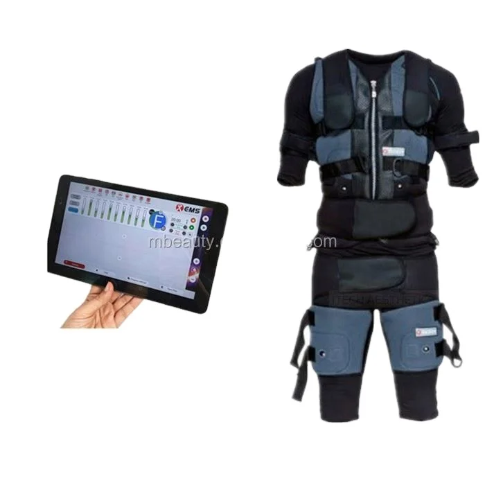 EMS Gym Fitness Electrostimulation Machine Vest/ Wireless Muscle Stimulator Training Suit