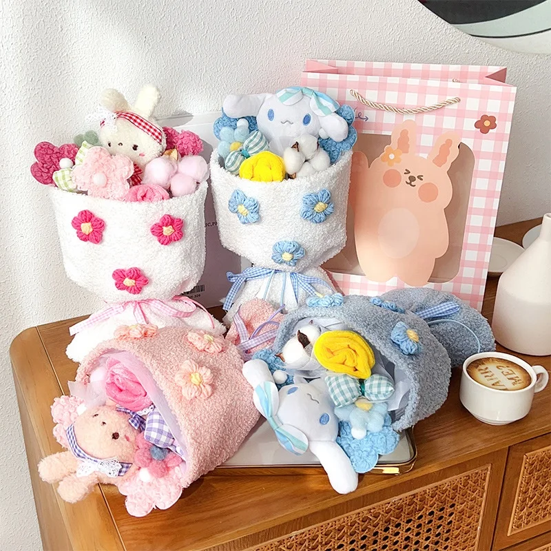 Плюшевый букет Cinnamoroll Рождественский подарок на выпускной Мультяшные куклы друзья каваи креативный милый аниме с