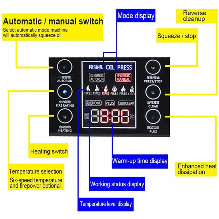 1800W oil press machine makers electric oils mill cold pressing machines walnuts peanuts used automatic olive extractor maker